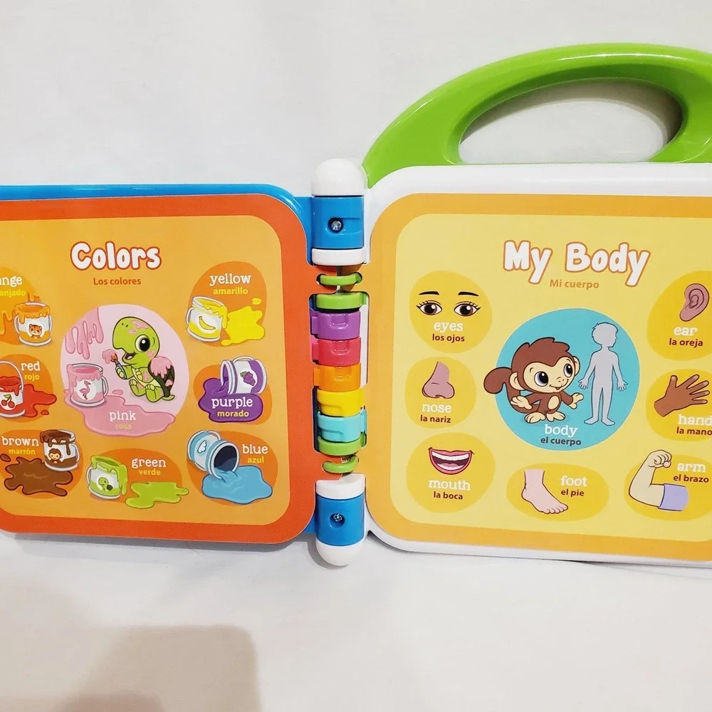 Leap Frog Learning Friends 100 Words Book English Spanish Works‎ See Video